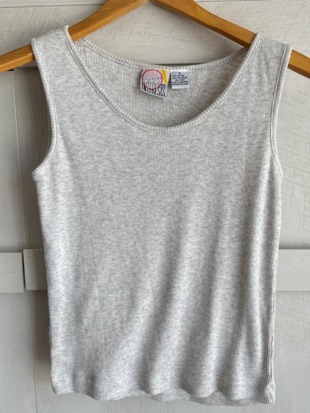Vintage 90s Gray Ribbed Tank
